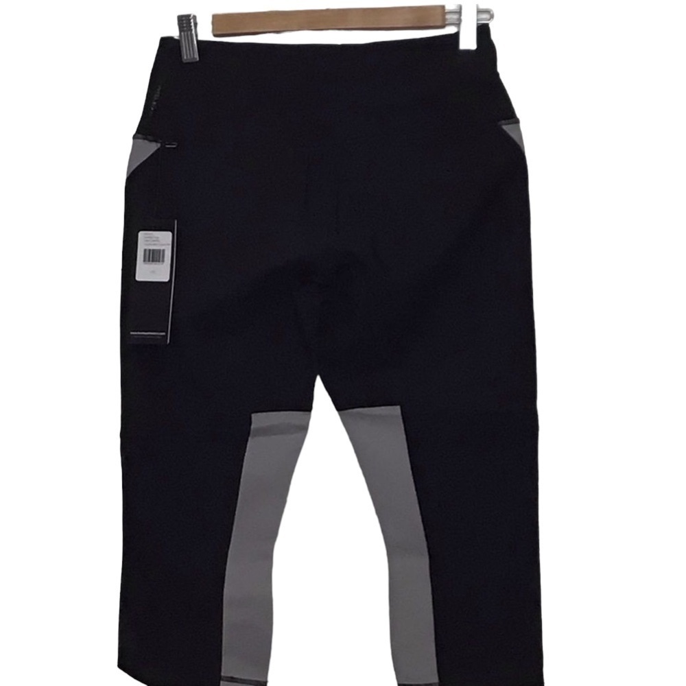 Pedal pusher retro sport pants leggings Karma yoga crop leggings capris black - Picture 4 of 15